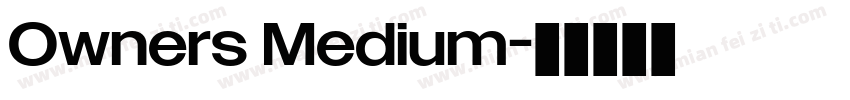 Owners Medium字体转换